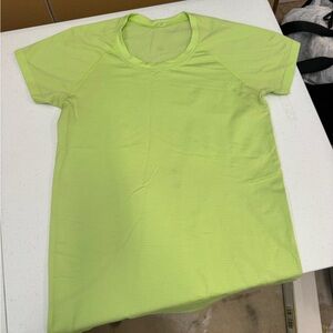 Lululemon Lime Green Short Sleeve Athletic Shirt